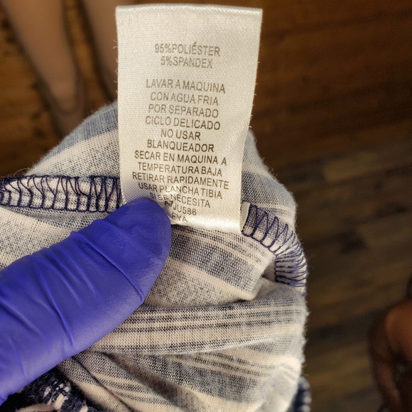 ♥️ Derek heart Jumpsuit black&white striped print tie spaghetti straps Size S - Picture 7 of 7